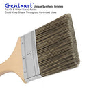 Genixart Chip Brush Set, Multi-Purpose Masonry Paint Brushes for Walls Painting Staining Varnishing Cleaning (Assorted Sizes)