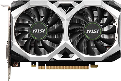 MSI nVidia GeForce GTX 1650 D6 Ventus XS OCV2 Video Card, PCI-E 3.0, 1620 MHz Boost Clock, 1x DisplayPort 1.4a, 1x HDMI 2.0, 1x DVI-D