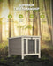 CO-Z Topnotch Weatherproof Outdoor Wooden Bunny Rabbit Hutch Pet Cage Cat Shelter in White
