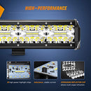 Nilight Led Light Bar Set 20Inch 420W Triple Row Spot Flood Combo Work Driving Lamp, 2Pcs 4Inch 60 W Cube Led Pods Lights with Offroad Wiring Harness - 3 Leads