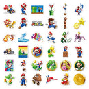 100 Packs Mario Stickers Water Bottles Laptop Phone Motorcycle Computer Guitar Skateboard Hydroflasks Game Super Mario Bros Vinyl Sticker Waterproof Aesthetic Trendy Decals for Teens Girls Adults