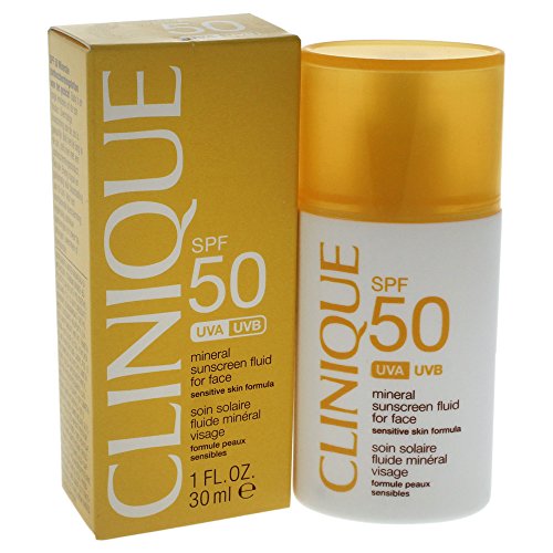 Clinique Broad Spectrum SPF 50 Mineral Sunscreen Fluid for Face for Women 1 oz Sunscreen