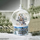 10.2 Inch High Large Size Christmas Snow Globes,Large Size Glitter Globe,6H Timer Musical Box with 8 Christmas Songs