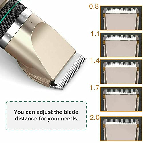 TAVICE Cat Dog Pet Grooming Trimmer Shaver Rechargeable Cordless Low Noise Water Proof Electric Dog Trimmer Pet Grooming Kit Animal Hair Clippers Tool with Scissors Combs