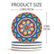 Darate Absorbent Coasters with Holder Set of 8, Coasters for Drinks, Unique Housewarming Gift, 4 Inch Round Coaster for Bedroom, Home, Office, Bar, Dining Room, Living Room, Kitchen (Mandala)