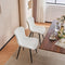 Kidol & Shellder White Leather Dining Chairs Set of 2 with Soft Cushion,Loads Up to 300lbs,8mins to Assemble