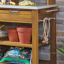 Homestyles Maho Potting Bench, Brown