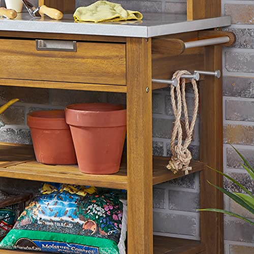 Homestyles Maho Potting Bench, Brown