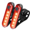 Bright Rechargeable Rear Bike Light Set - Suit Day & Night Riding - Safety Taillights for Cycling Road, Gravel or Mountain - Mount on Helmet, Skateboard, Backpack, Wheelchair, MTB & Scooter