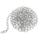 MIVIDE 2 Pack 5M Stainless Steel Chain Link, Chain for Padlock, 3mm Heavy Duty Galvanised Chain Link for Fence Gate, Garage Doors, Swing Chain and Bicycle Security Lock