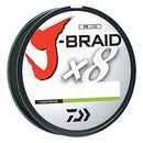 Daiwa J-Braid 150M 8-Strand Woven Round Braid Line, Chartreuse, 30 lb