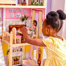 KidKraft Charlotte Wooden Dolls House with Classic Style Furniture and Accessories Included, 4 Storey Play Set for 30 cm/12 Inch Dolls, Kids' Toys, 65956