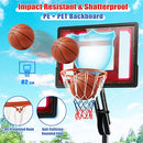 Costway Outdoor Basketball Hoop, Portable Basketball Goal System with 5-10 FT Adjustable Height, Weight Bag, 82 cm Backboard, Fillable Base with Wheels for Kids Teenagers Youth Adults