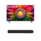 LG UR8050 55 inch 4K Smart UHD TV (‎55UR8050PSB) with SE6S Soundbar