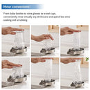 Decaura Metal Glass Rinser Automatic Bottle Cleaner Coffee Cup Washer for Kitchen Sink(Brushed Nickel)