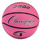 Champion Sports Rubber Junior Basketball, Heavy Duty - Pro-Style Basketballs, and Sizes - Premium Basketball Equipment, Indoor Outdoor - Physical Education Supplies (Size 5, Pink) (RBB2PK)