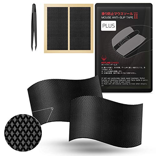 [Grip Upgrade] Hotline Games 2.0Plus Mouse Grip Tape for Gaming Mouse Anti-Slip Tape,Cut to Fit,Easy to Apply,Sweat Resistant,Professional Mice Upgrade Kit (DIY Version)