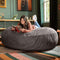 Jaxx 6 Foot Cocoon - Large Bean Bag Chair for Adults, Charcoal