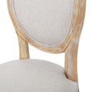 Christopher Knight Home Phinnaeus Polyester Beige Fabric Dining Chair (Set of 2), 2-Pcs Set