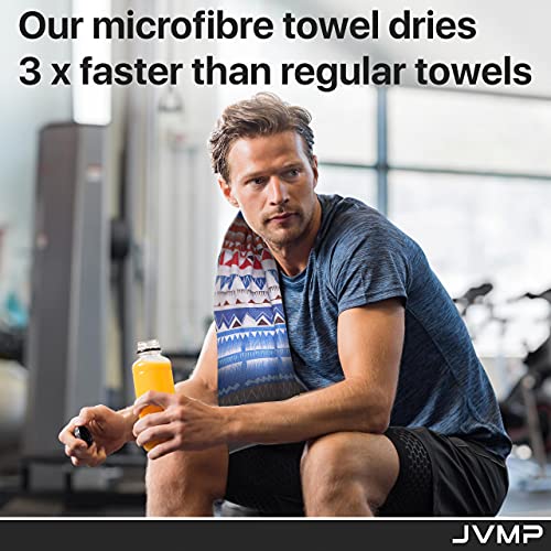 rant Print Microfiber Gym Towel - Super Absorbent & Quick-Drying - Ultra Soft, Double-Sided Sports Towel with Eye-Catching Designs - Compact & Lightweight - Ideal for Yoga, Travel, and Active Lifestyles (Blue)