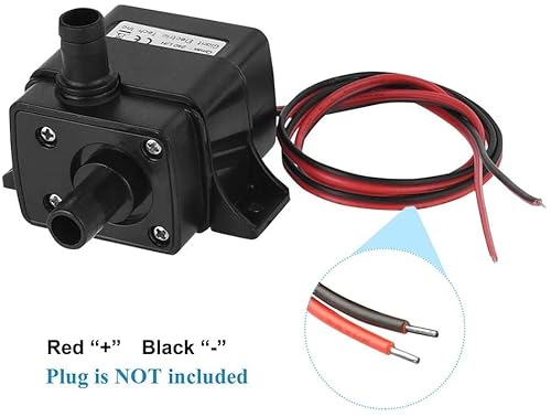 LEDGLE Mini Submersible Water Pump (240L/H, 3.6W), Electric Brushless Fountain, Powerful Water Pumps Ultra-Quiet, Dual-Purpose Design for Aquariums, Fish Tank, Hydroponics, Aquaponics, Ponds