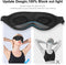 Sleep Mask, 3D Deep Contoured Eye Covers for Sleeping, Block Out Light Eye Mask, Zero Eye Pressure Cup Blindfold for Men Women, with Adjustable Strap for Sleeping, Traveling (Black)