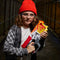 Nerf Mega CycloneShock Toy Blaster, Hotrod Color Style, 6-Dart Drum, 6 Nerf AccuStrike Mega Darts, Easy Priming (Amazon Exclusive)
