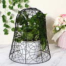 8 Pieces Sturdy Chicken Wire Cloche Plant Protector 12 x 14 Inch Metal Potted Plants Protection Cover Wire Cloches Plant Protector Protecting Plants Cages Strawberry Plant Protectors from Animals