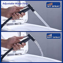 Handheld Toilet Sprayer, Bidet Sprayer, Full Pressure & Stainless Steel & Leakproof Handheld Bathroom Toilet Jet Sprayer Set with Hose, Great Water Very Suitable for Personal Hygiene/Pet Bath