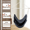 Chihee Hammock Chair Swing Chair Strong Metal Collapsible Spreader Bar Portable Hanging Chair Max 500 lbs Comfy Seat Patio Lawn Chair Cotton Blended for Superior Comfort Durability Indoor Outdoor