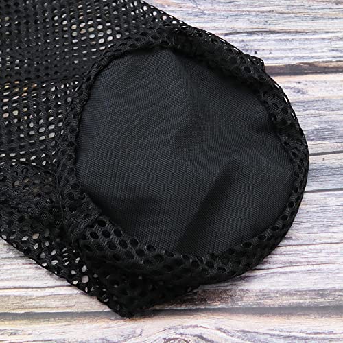 VGOL 2PCS Golf Ball Bag Nylon Drawstring Mesh Pouch Golf Ball Storage Bag for 48-56 Golf Balls Gym Bag Golf Accessory Outdoor Sports Supplies Black