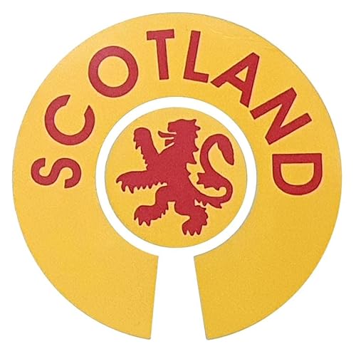 Acclaim Jumbo 6 cm 1 x Scotland Rampant Lion Yellow Red 1 x Scotland Thistle Blue Gold Lawn Bowls Identification Stickers Markers 2 Full Sets of 4 Self Adhesive