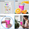 Slushy Maker Cup, Portable Quick Frozen Smoothies Squeeze Cooling Cup for Milk Drinks and Juices, Frozen Magic Slushie Squeeze Cup, DIY Kits for Kids (Rose)