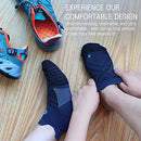 PAPLUS Ankle Compression Sock for Men and Women 2/4/6 Pairs, Low Cut Compression Running Sock with Ankle Support, New Navy(6 Pairs), L/XL (Mens 9.5-12 / Womens 10.5-13 )