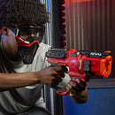 NERF E6638UF1 Rival Roundhouse XX-1500 Red Blaster - Clear Rotating Chamber Loads Rounds into Barrel - 5 Integrated Magazines, 15 Nerf Rival Rounds