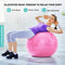 GELE Exercise Ball, Thick Anti-Slip & Anti-Burst Yoga Pilates Ball for Pregnancy Birthing, Physical Therapy and Core Balance Training, Fitness Balance Ball with Air Pump (18in, Pink)