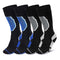 Sports Thicken Cotton Socks, Calf Compression Socks, Sweat Absorption, Warm Thermal, Soccer, Ski for Men and Women (Mens socks fits US size 7-11)