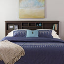 (King) - Edenvale King Storage Headboard, Espresso - Prepac Furniture