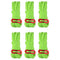 TRIWONDER Reflective Nylon Cord with Rope Adjusters, Tent Guyline Paracord Camping Rope for Tent, Tarp, Outdoor Packaging (Fluorescent Green - 6 Pack)