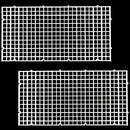 2PCS Plastic Fish Grid Divider Durable Holder Tank Tray Egg Crate Aquarium Fish Tank Bottom Isolation, Black/White (Black)