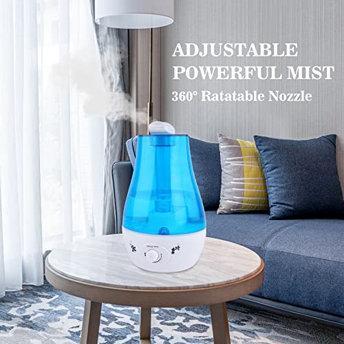 Staiko Desk Humidifier,3L Cool Mist Humidifiers,Adjustable 360°Rotation Nozzle, LED Display,Night Light Function,Two Spray Modes,Whisper for Bedroom,Babies Room,Office, Home (AU Plug)