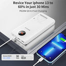 ROMOSS 20000mAh Portable Charger, 22.5W & PD 20W USB C Power Bank Fast Charging LED Display 3 Input 3 Output, External Battery Pack For iPhone 14/13/12, iPad, Samsung S22/S21, Nintendo Switch and More