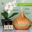 Anveya Lemongrass Essential Oil, 100% Natural, Pure & Undiluted, 15ml, Best For Hair, Skin, Diffuser & Refreshing Aroma