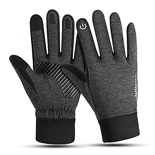 Bakovity Winter Gloves to Keep Warm, Running, Hiking, Fishing, Windproof, Non-Slip, Finger Touch Screen, Warm Men and Women Gifts