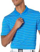 Amazon Essentials Men's Slim-Fit Quick-Dry Golf Polo Shirt, Metallic Blue Stripe, Medium