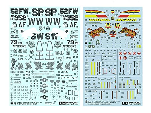 Tamiya 1:48 Scale F-16CJ Block 50 Fighting Falcon Aircraft Model Kit