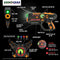 Infrared Laser Tag Guns and Vests - Laser Battle Mega Pack Set of 4 - Infrared 0.9mW