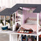GuDoQi DIY Miniature Dollhouse Kit, Mini Dollhouse with Furniture, Tiny House Kit Plus Dust Cover and Music Movement, DIY Miniature Kits to Build, Monet Garden