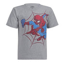 Marvel 3 Pack Spiderman Shorts Set with Graphic Tees for Boys, Hooded Shirt and Shorts, Size 4T Red