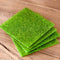 TOYANDONA 2pcs Artificial Grass Turf Fake Moss Rug Mats 30cmx30cm Mini Lawn Carpet for Dollhouse Fairy Garden Ornament